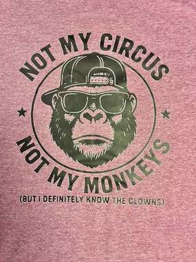 Not My Circus Not My Monkeys T-Shirt